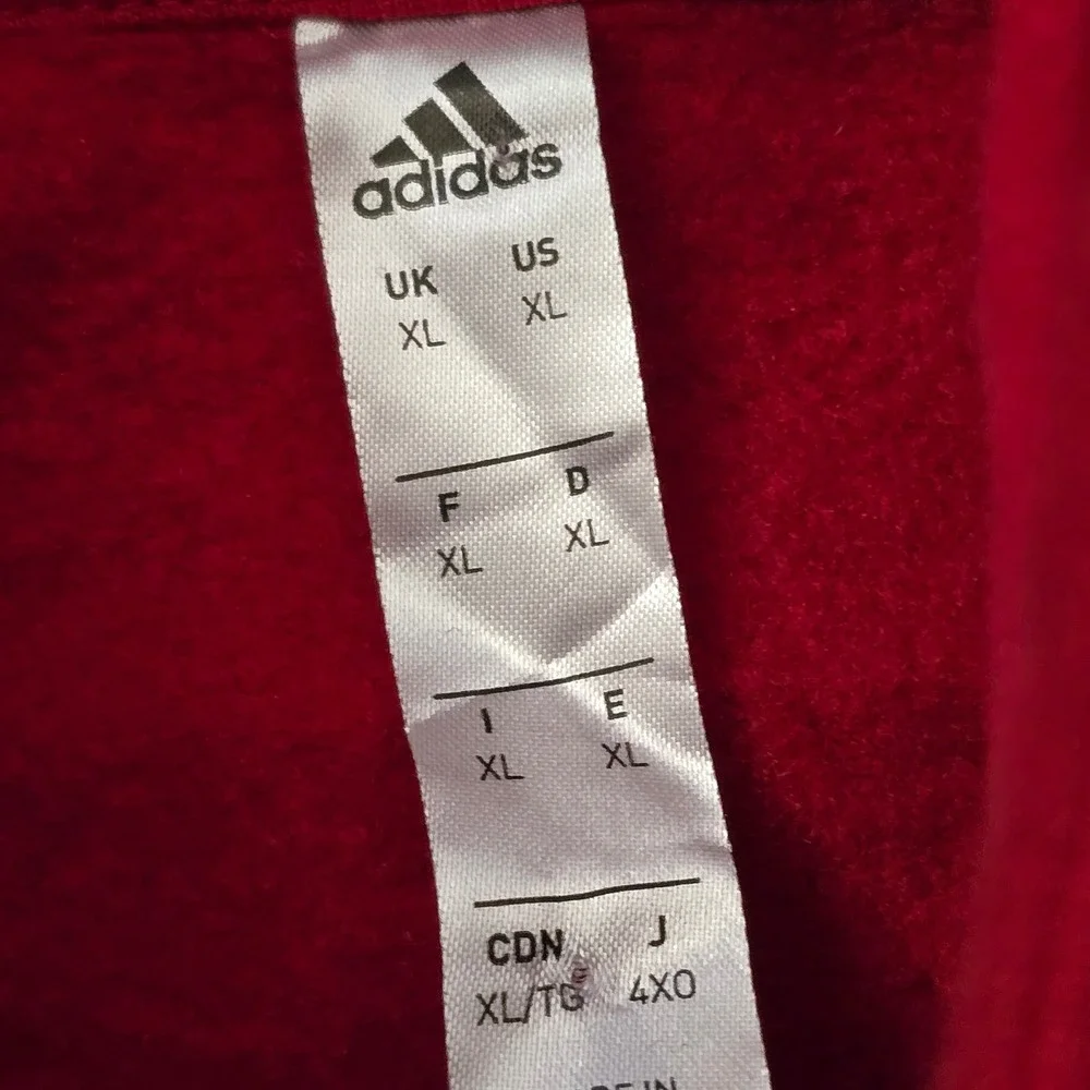 Adidas Real Salt Lake Soccer Hoodie Mens XL Red Yellow RSL MLS Pullover Fleece